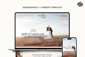 Squarespace 7.1 Boho Babe