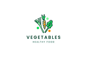 Salad icon template illustration