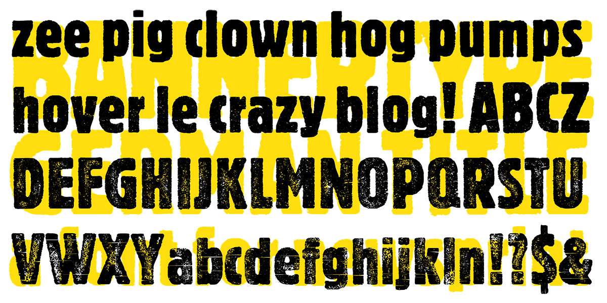 Bannertype, a Font by Wiescher-Design (Photo 5 of 8)