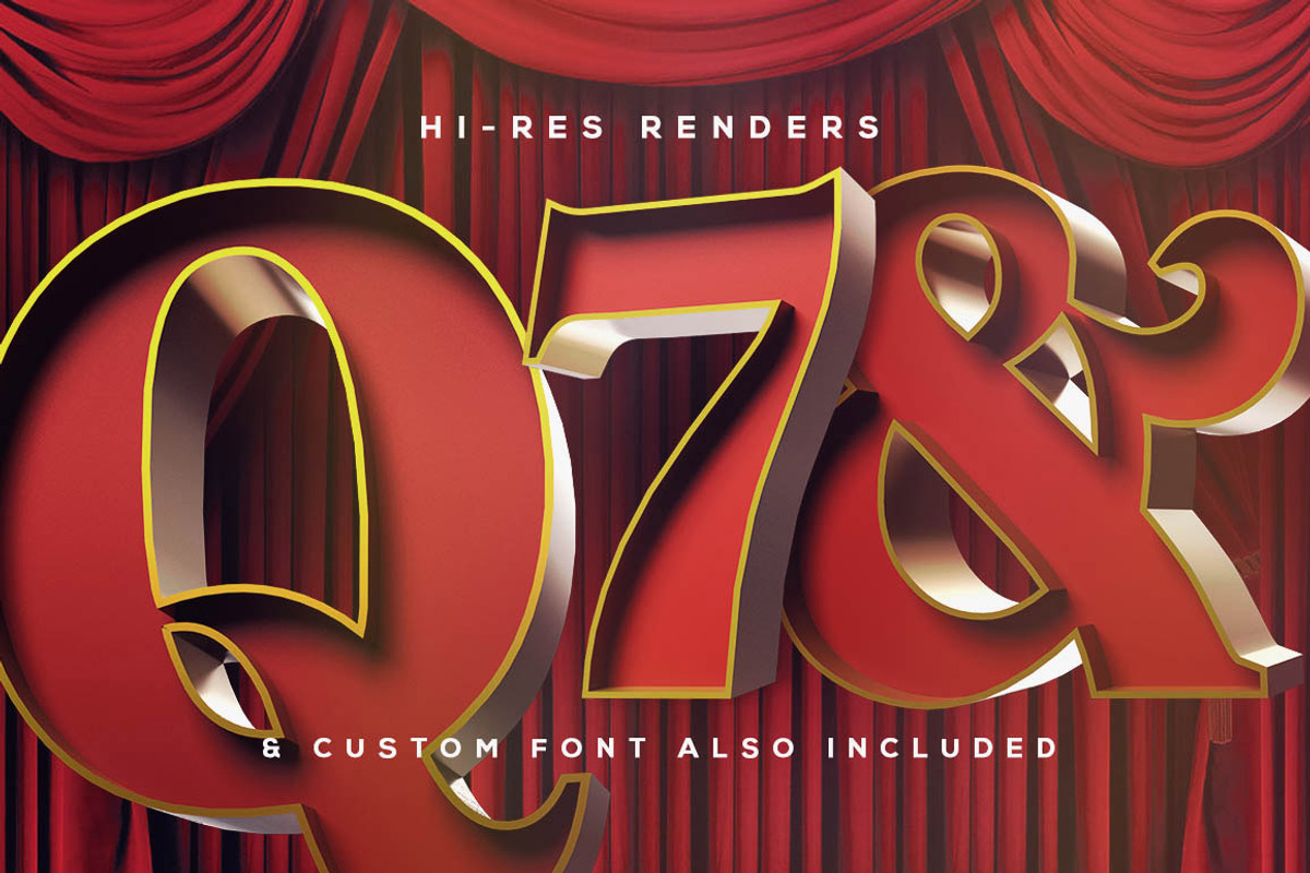 CircusCircus - 3D Lettering & Font preview 5