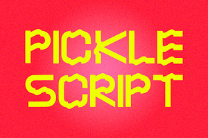 Pickle Script Font