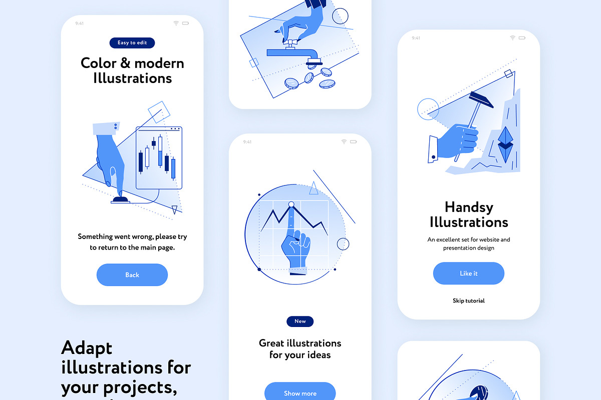 Handsy Finance illustrations, a Finance Illustration by Welovegraphics (Photo 3 of 7)