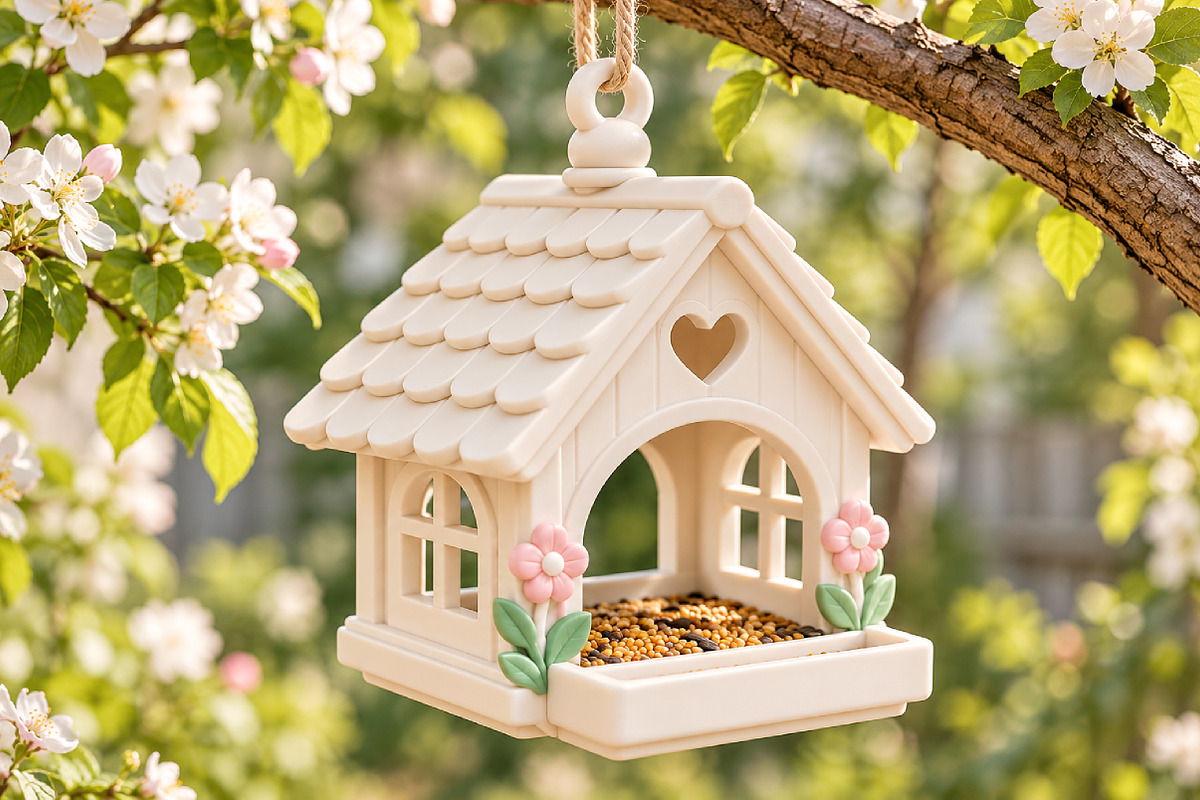 Hanging Birdhouse 3D Print STL, an Environmental 3D Model by Layerology (Photo 1 of 4)