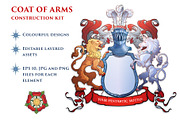Coat of Arms Construction Kit, an Object Illustration by AntonPix Studio (Thumbnail 1 of 3)
