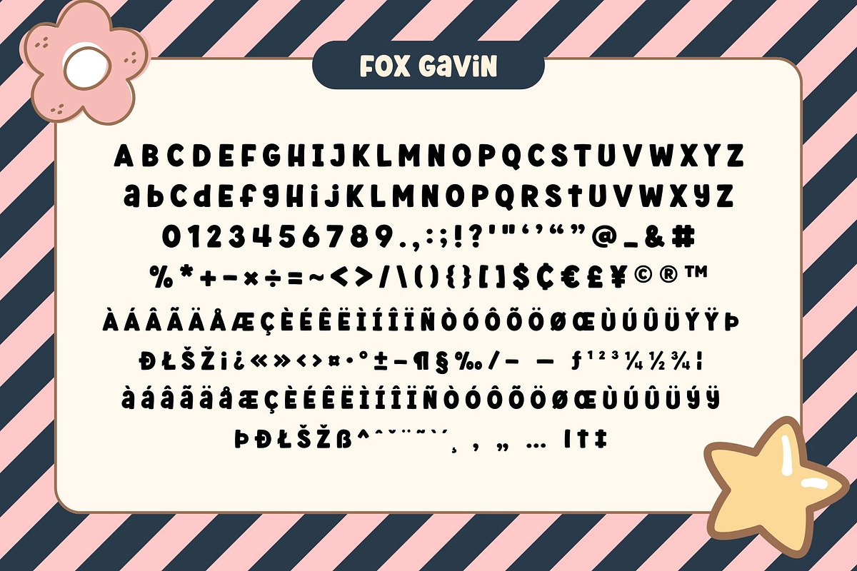 Fox Vincent: 4 Font Styles, a Symbol Font by Fox7 By Rattana (Photo 8 of 12)
