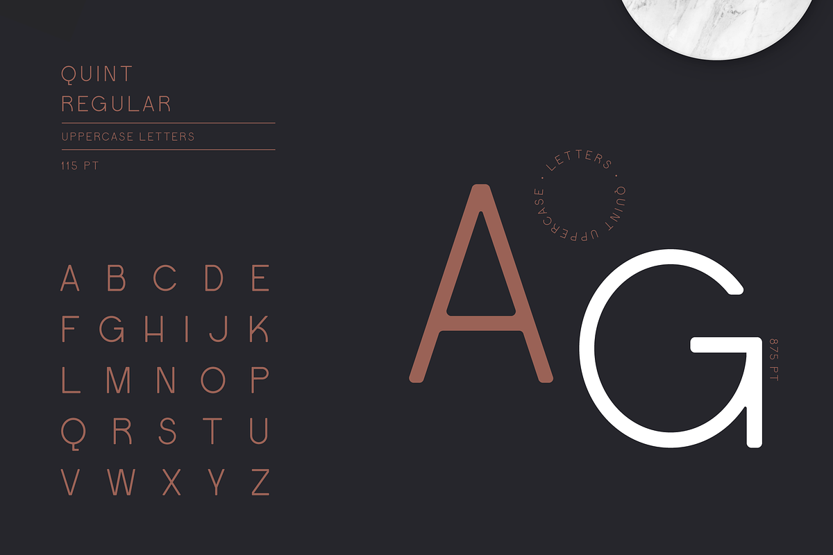 Quint Uppercase Font preview 2