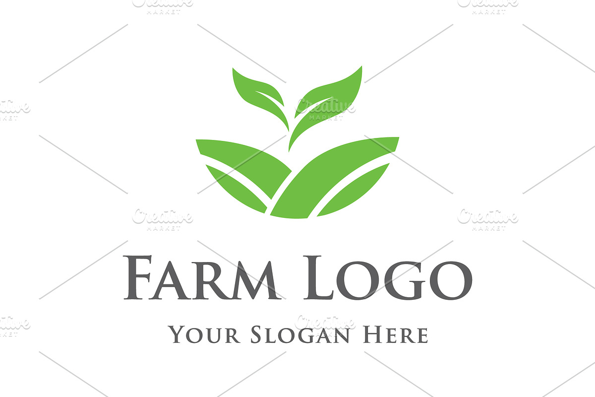 Organic farming and ranching abstrac, a Branding & Logo Template by LOGOCREATIVE
