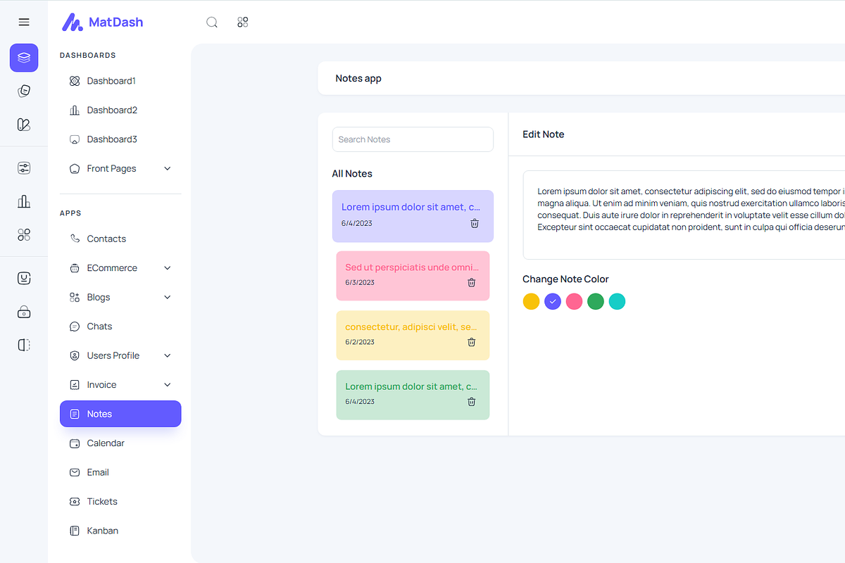 MatDash NextJs Tailwind Admin Theme, a Templates & Theme by AdminMart (Photo 14 of 15)