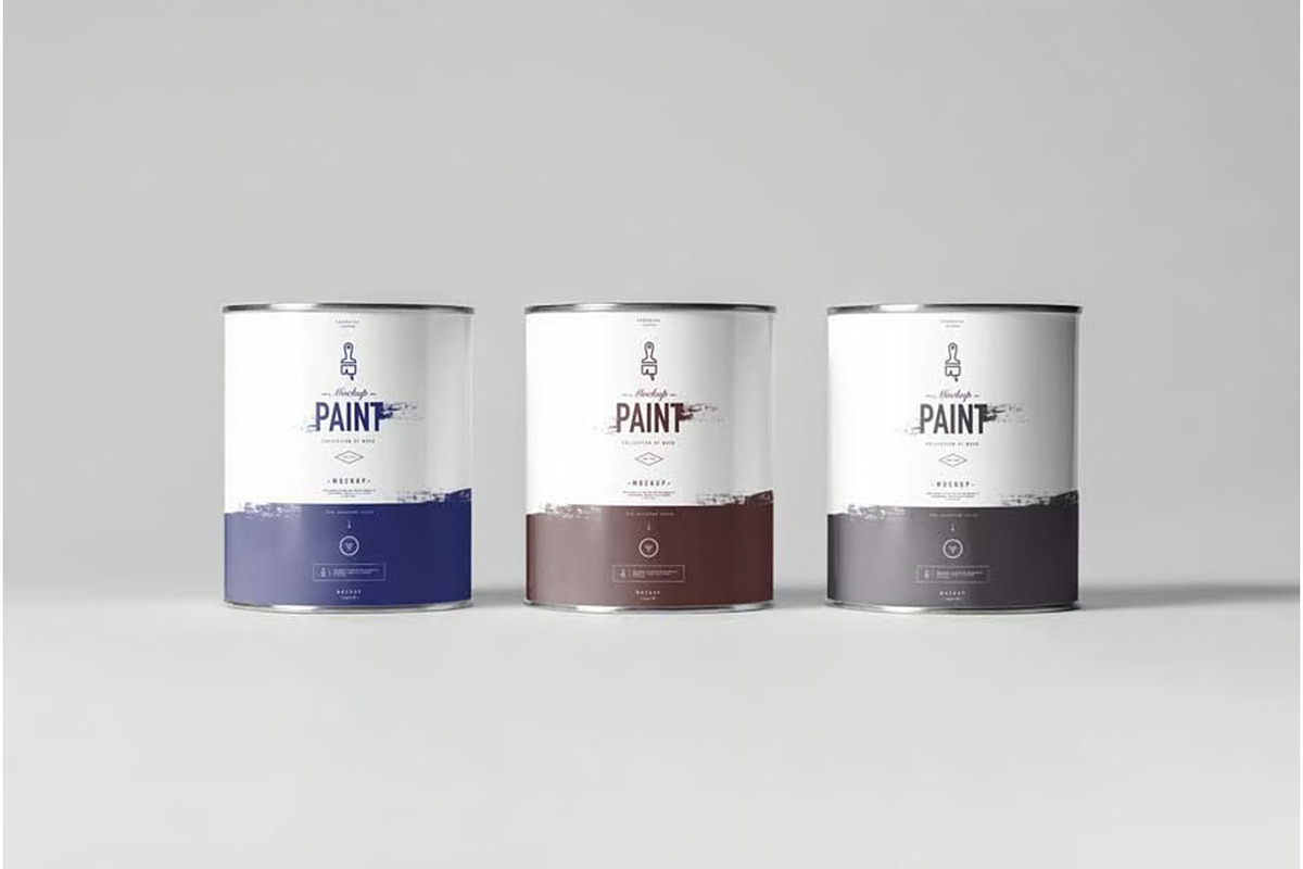 Can of Paint Mock-up, a Product Mockup by zippypixelstudio (Photo 2 of 11)
