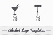 4 Liquor store/Bar Logos, a Branding & Logo Template by Zhemchuzhina (Thumbnail 4 of 4)