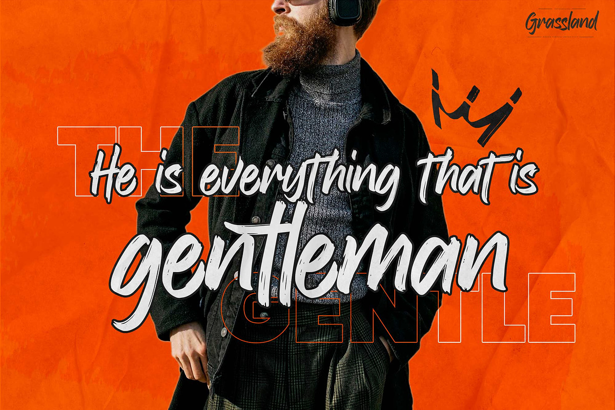 Grassland – Rough Texture Brush Font, a Handwritten Font by Gassstype (Photo 5 of 10)
