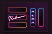 1980s Synthwave Toolkit, an Illustration by Polar Vectors (Thumbnail 3 of 18)