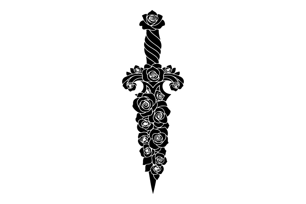 Ornamental Dagger Silhouette Bundle, an Object Illustration by Gaye Art (Photo 22 of 31)