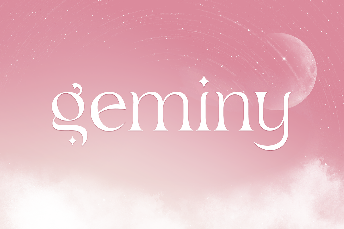 Geminy - Celestial Retro Modern Font, a Font by MOCOSANS (Photo 8 of 9)