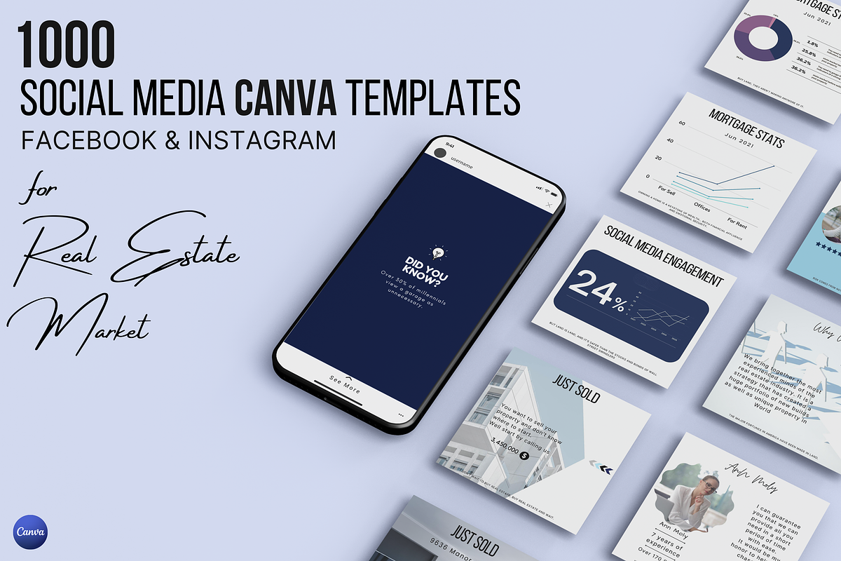 1000 Realtor Social Media Template, a Social Media Template by Kay Designs (Photo 11 of 15)