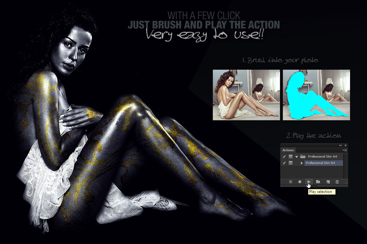 Professional Body Painting, an Action Add-On by Amorjesu.com (Photo 3 of 11)