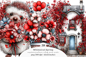 Whimsical spring clipart bundle, an Illustration by SinaCreation