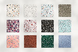 Terrazzo Seamless Pattern Bundle