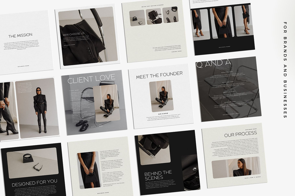 Canva Instagram Templates for Brands, a Social Media Template by Blush Created (Photo 1 of 20)