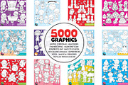 5000 in 1 - Black lines Mega Bundle, an Illustration by PrettyBundles (Thumbnail 20 of 27)