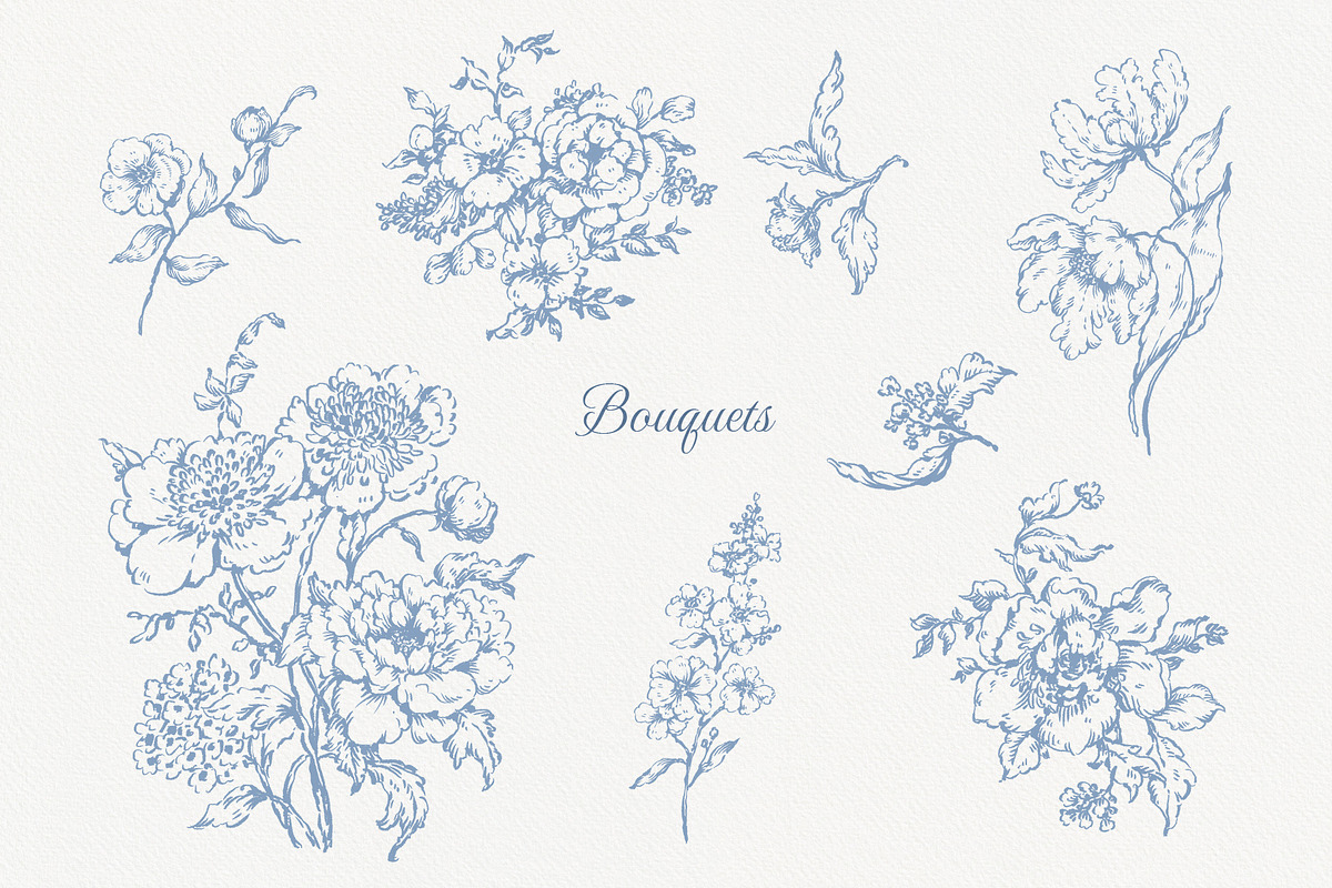 Bloom Garden Wedding invite clipart, a Decorative Illustration by Ekaproeka (Photo 3 of 10)