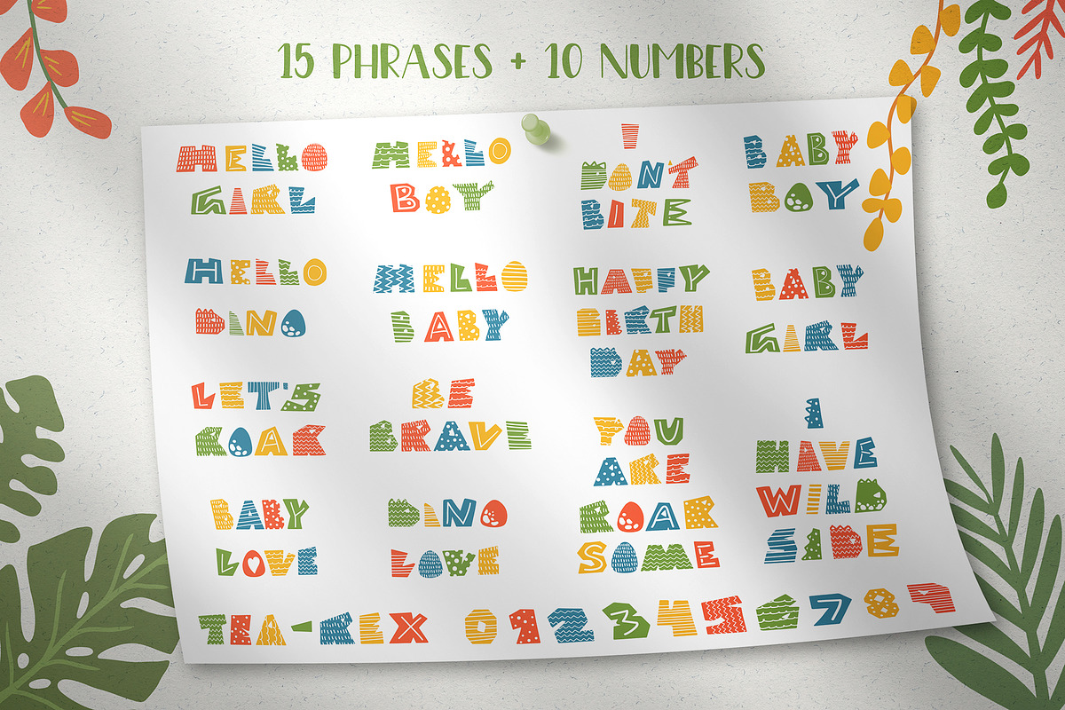 Cute Dinosaurs clipart bundle, an Illustration by ann_etc (Photo 3 of 9)