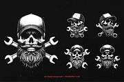 10 Bundle Dark Art Mechanic Skull, an Illustration by Morspective (Thumbnail 3 of 7)