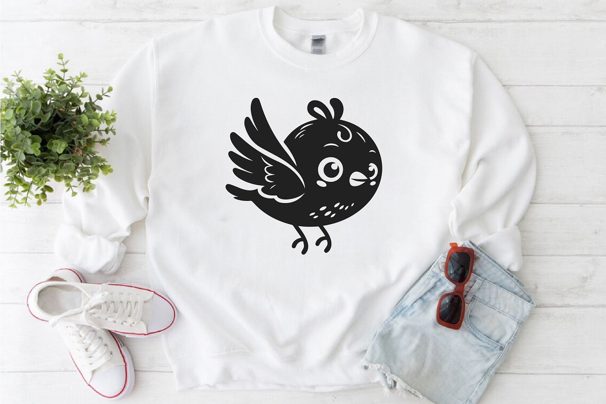 Quirky Funny birds Bundle, an Object Illustration by Libby Wishes (Photo 2 of 5)