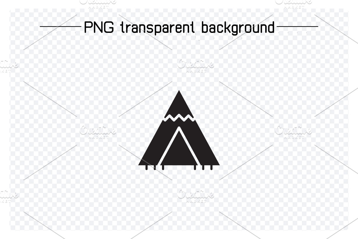 Dome Tent Cabin Tent Icons Set, a Solid Icon by Designfour (Photo 4 of 7)