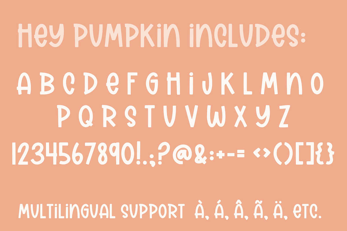 Hey Pumpkin, Cute Handwritten Font, a Sans Serif Font by Designing Digitals (Photo 2 of 8)