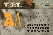 Tribel - Unique Hybrid Typeface, a Serif Font by Burntilldead (Thumbnail 2 of 12)