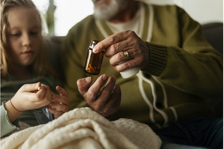 Senior man taking care of his sick, a Person Photo by HalfPoint