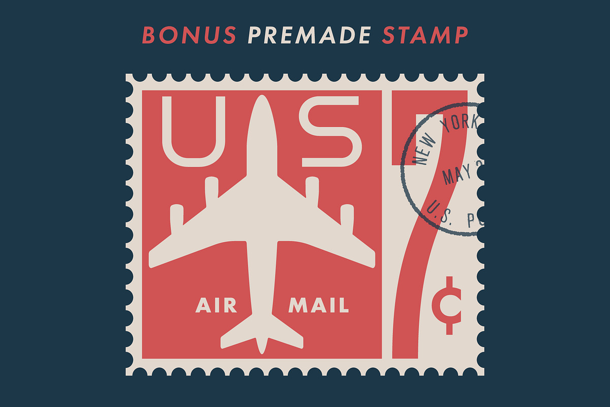 Postage Stamp Template Set (Updated), an Object Graphic by Krafti Lab (Photo 13 of 14)