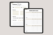 2025 That Girl Digital Planner Canva, a Stationery Template by Designmela01 (Thumbnail 5 of 10)