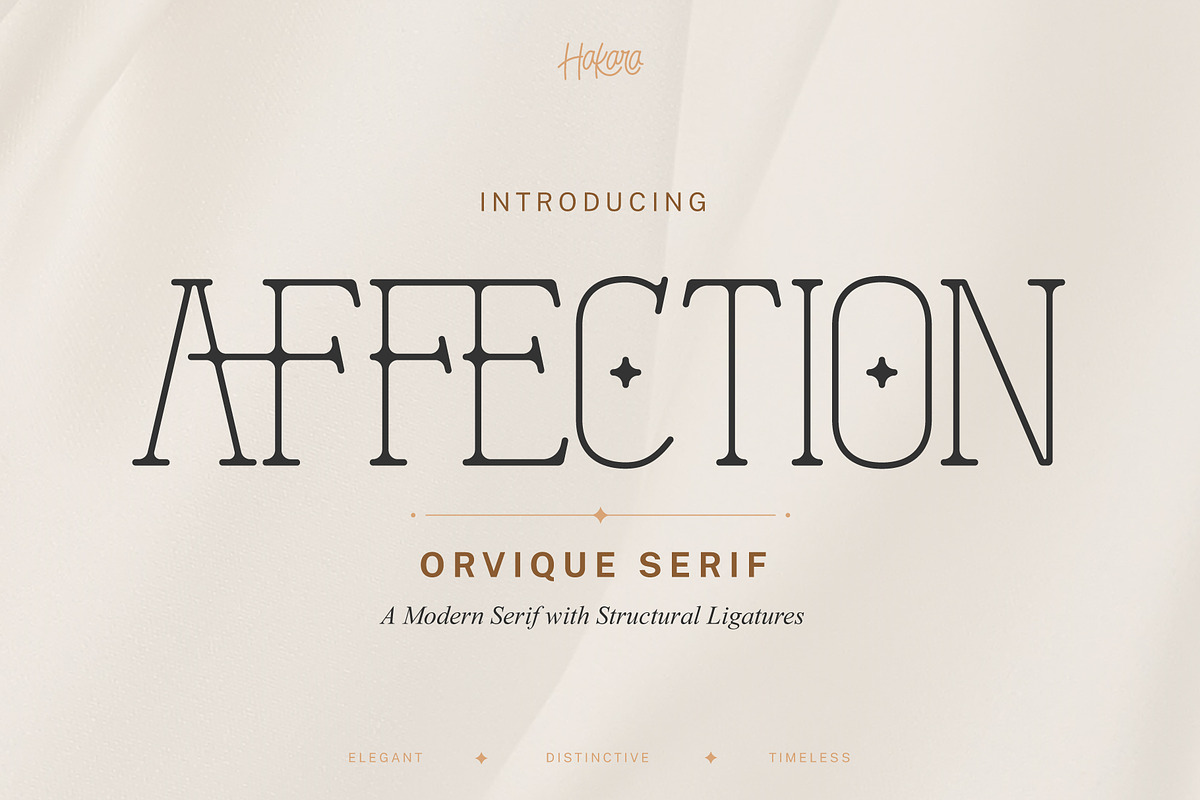 Orvique Serif – Elegant Luxury Font, a Serif Font by Hakara Type (Photo 1 of 10)