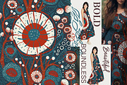Boho Blossom Seamless Patterns, a Pattern Graphic by OlgaRom (Thumbnail 7 of 9)