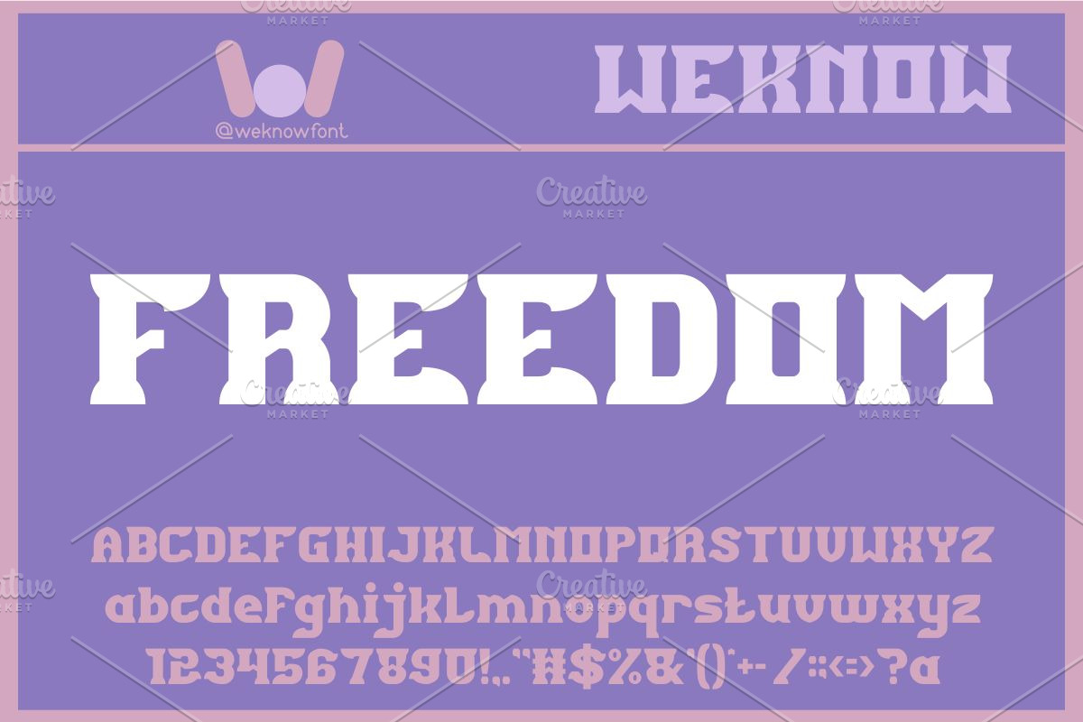 Unlimited Font, a Font by weknow (Photo 5 of 8)