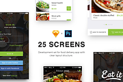 Food delivery PSD+Sketch app UI, an App Template by Shakuro (Thumbnail 2 of 7)