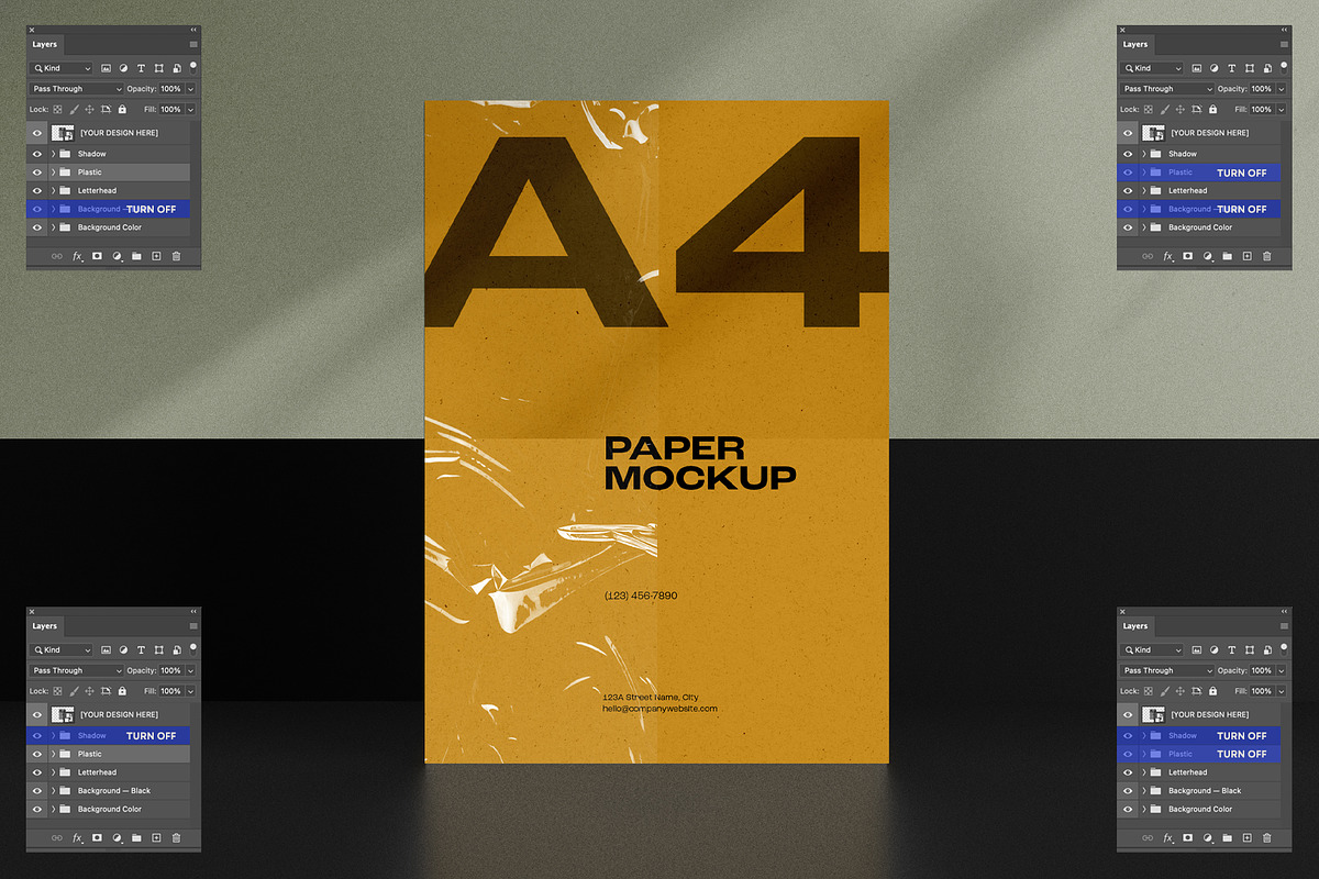 A4 Paper / Stationery Mockups, an Advertising Mockup by dpi (Photo 12 of 12)