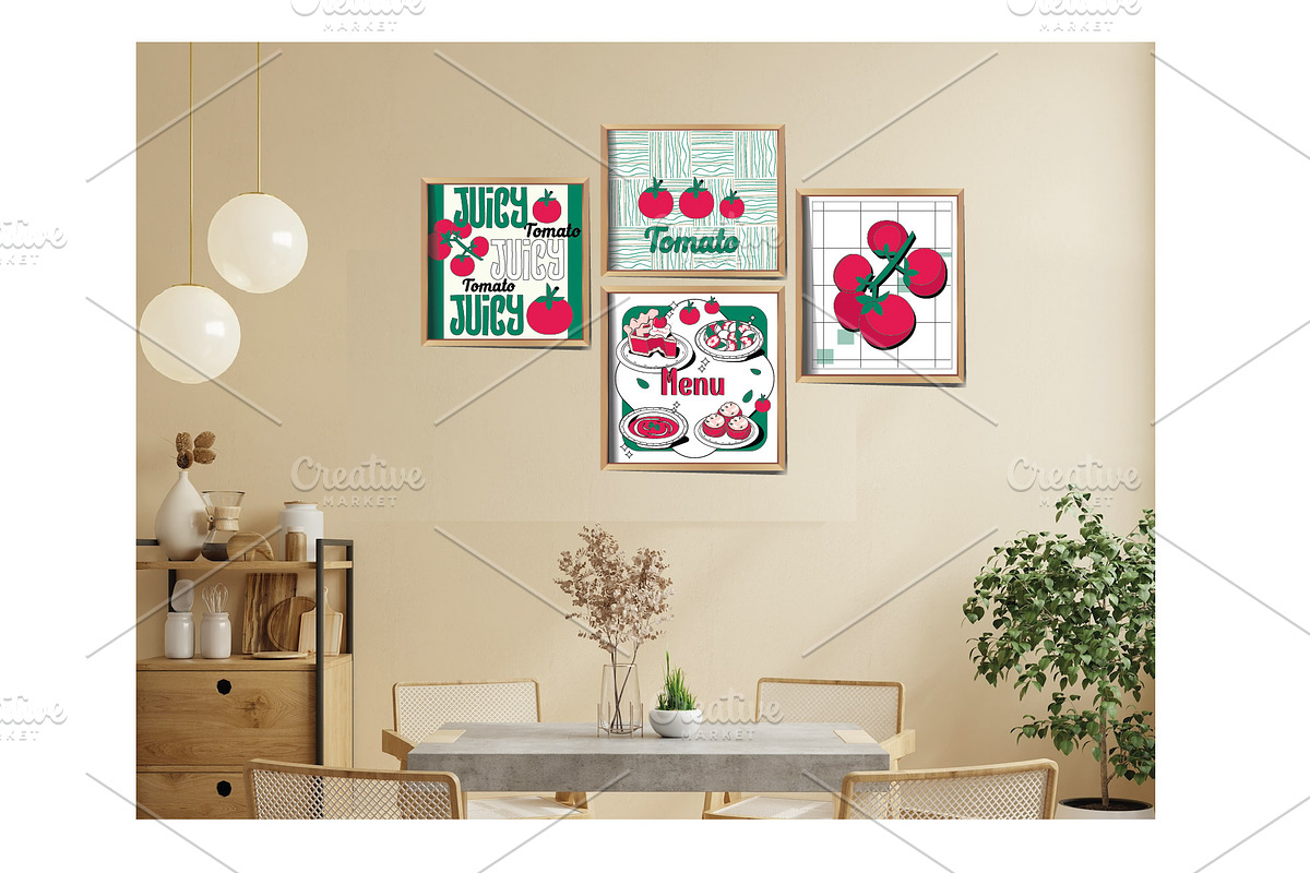Modern Poster - Tomato, a Food Illustration by linhnguyen124 (Photo 5 of 7)