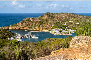 High angle view of Nelson's Dockyard, an Architecture Photo by Leonid Andronov
