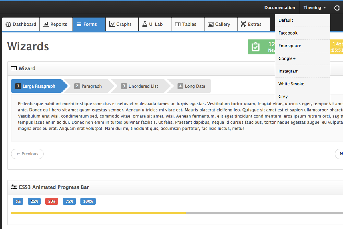 StartUp Admin, a Bootstrap Template by Creative Themes (Photo 3 of 5)