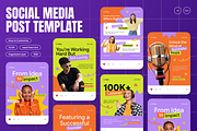Business Talk Podcast Instagram Post, a Social Media Template by Annora Studio (Thumbnail 1 of 6)