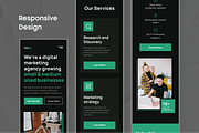 Digital Agency Landing Page Design, a Landing Page Template by Akib Tanjil (Thumbnail 2 of 3)
