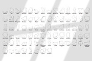 World Countries Outline MAP Stamps, a Brush Add-On by Julia_Raketic (Thumbnail 3 of 3)
