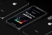 Isometric iPhone X Mock-up, an iPhone Mockup by IsometricWorld (Thumbnail 1 of 4)