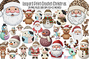 Leopard Print Crochet Christmas PNG, an Illustration by SinaCreation (Thumbnail 1 of 7)