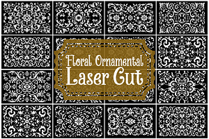 Luxurious Floral Decoration Laser, an Illustration by Designer_Momina