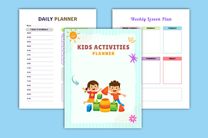 Editable Kids Activities Planner