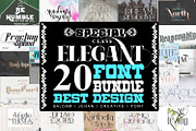 BULK BUNDLE 110 FONT INCLUDE, a Serif Font by Bramcreative (Thumbnail 6 of 7)